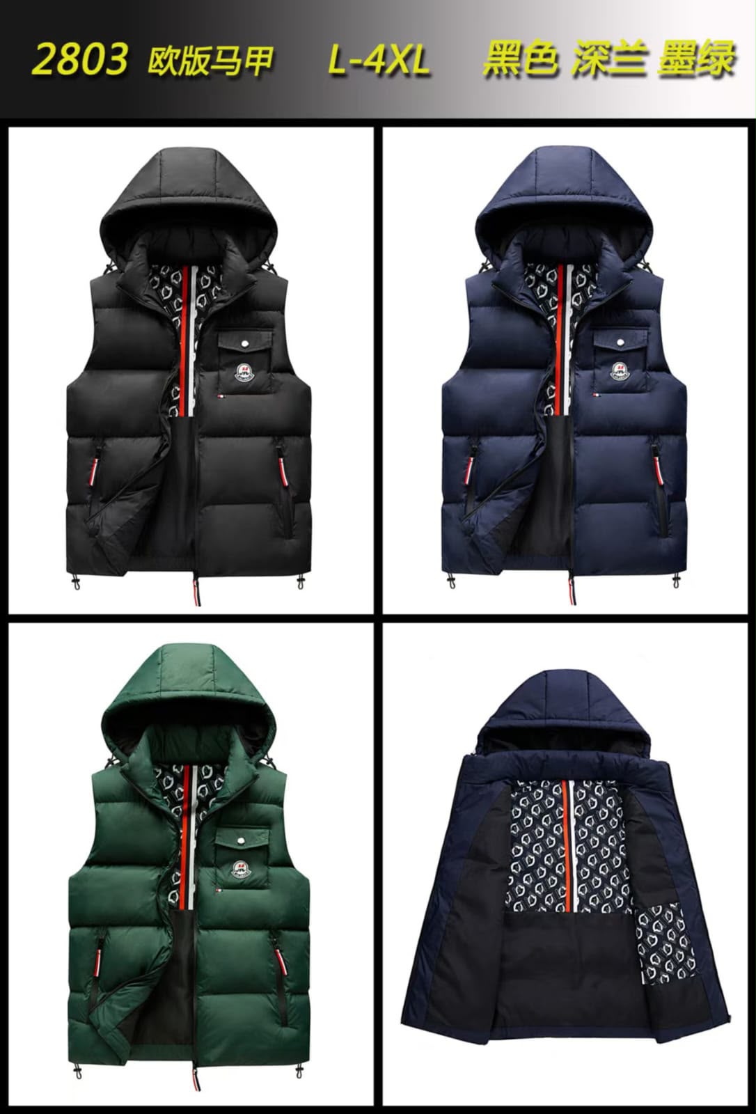 2803 CHALECO PARA HOMBRE