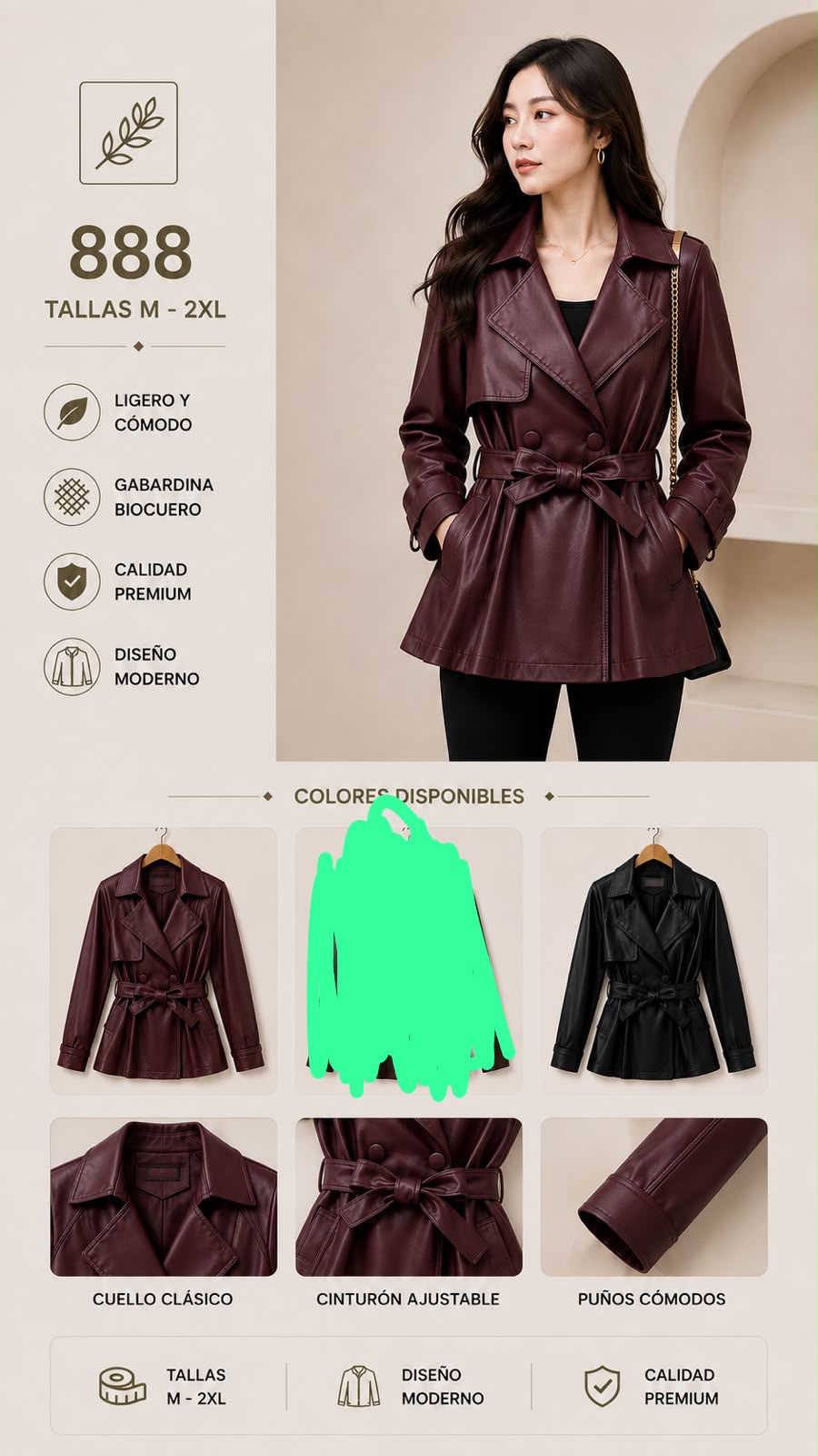 888A CHAQUETA PARA DAMA